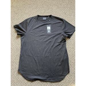 Cuts AO Elongated T-Shirt Black Mens Size XL Short-Sleeve New With Tags